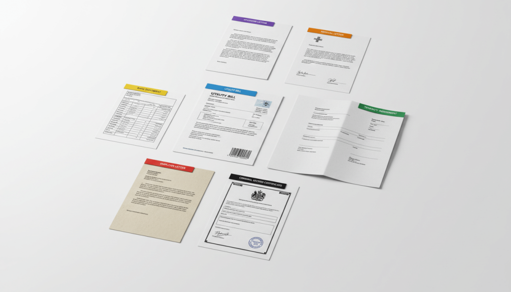 Checklist of supporting documents often forgotten in Home Office translation bundles